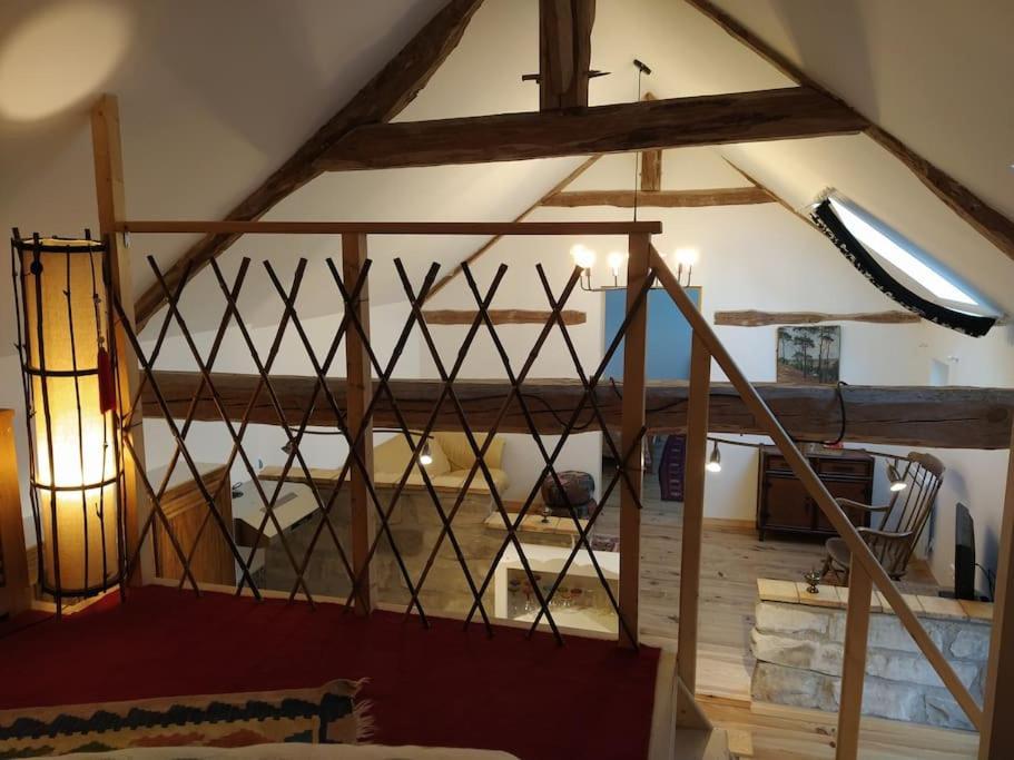 Superbe Appartement Dans Charmant Corps De Ferme Acheres-la-Foret Buitenkant foto